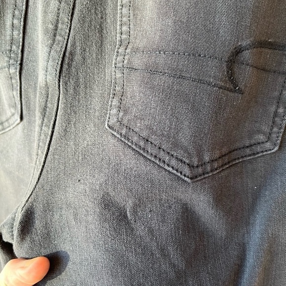 American Eagle Outfitters 360 Next Level Stretch Lace Up Denim Jean in Black - Picture 6 of 16